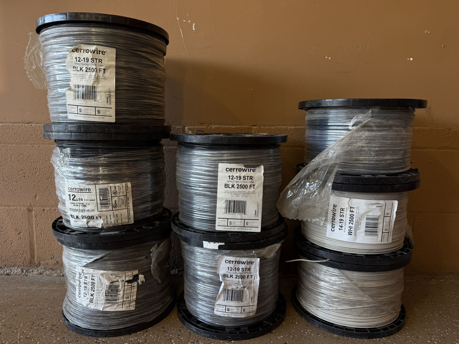 Brand New 2500’ Feet 14 Awg 12 Awg Electrical Wire