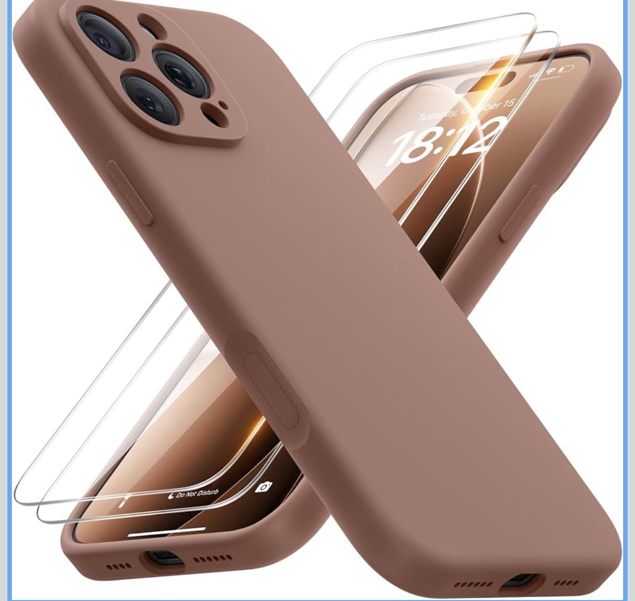 Magnetic for iPhone 16 Pro Max Case, Compatible with MagSafe, (Integrated Silicone Camera Control Button & Camera Protection) +Screen Protectors, Micr