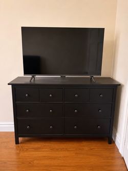 IKEA Hemnes 8-Drawer Dresser Black-Brown