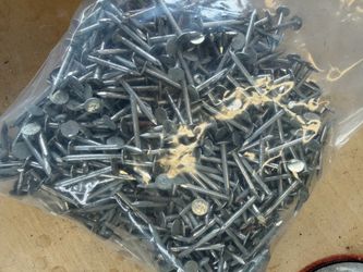 Grip-Rite 1-1/4” Galvanized Roofing Nails ~3 lbs Leftover