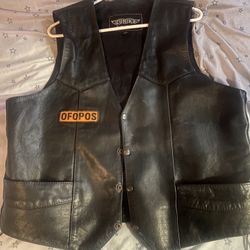 Biker Gang Leather Vest 
