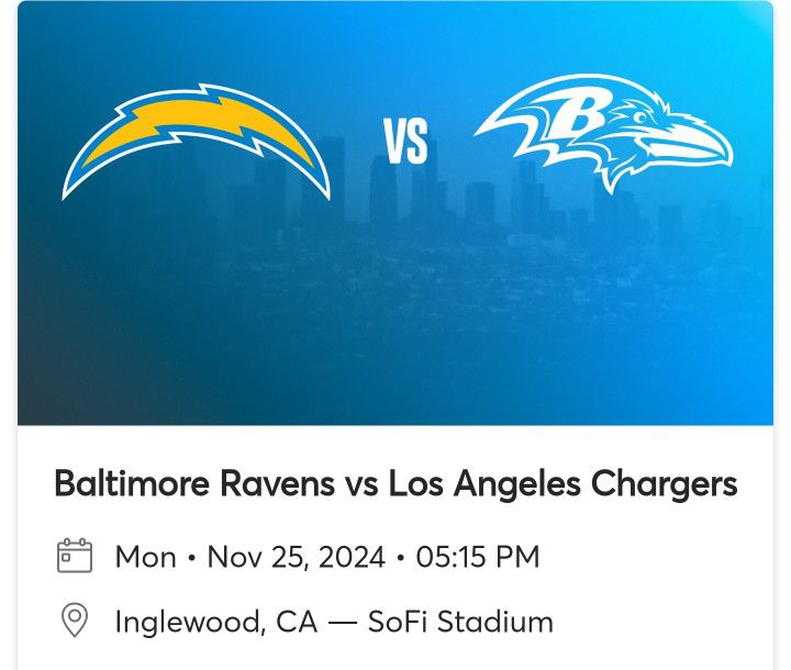 Chargers Vs Ravens 