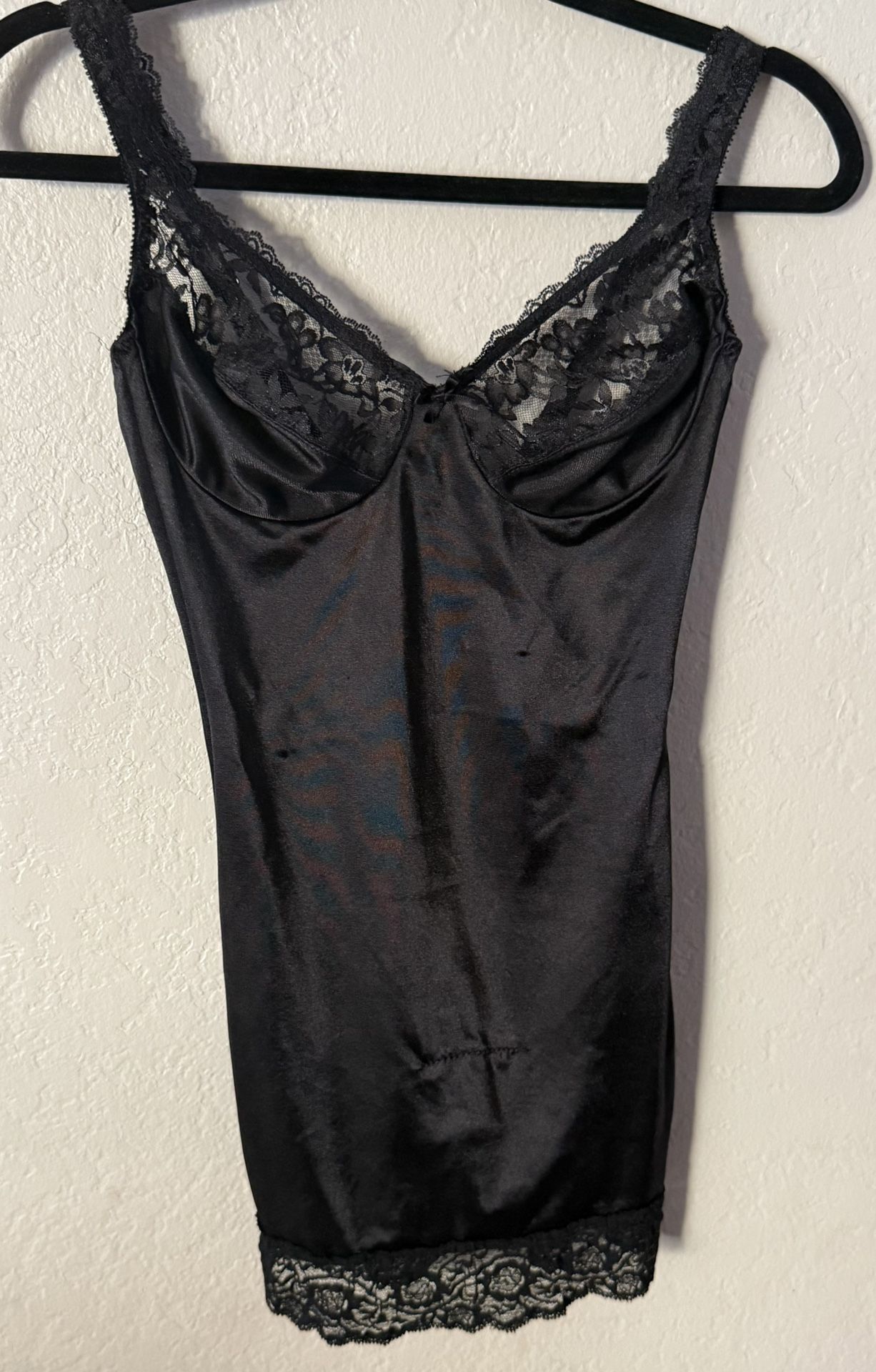 Vintage Black Slip Dress