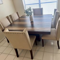 Dining Table With 6 Chairs 