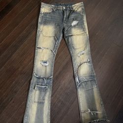 Flare Denim Stacks Jeans