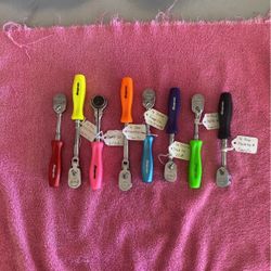 There Is 1/4” Drive Snap On Ratchet Hard Handle New $200 Each 