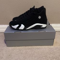 Jordan 14 Retro Black White Size 9