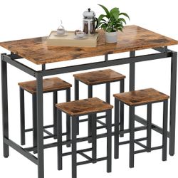 Kitchen Table And Four Stools