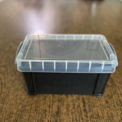 Small Plastic Storage Bin w/ Latching Lid – 8x5x5” – Great for Storage!