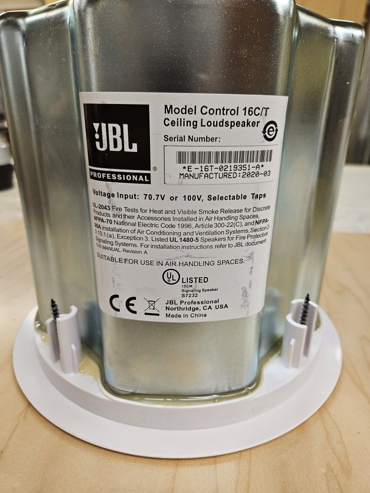 Ceiling Loudspeaker 8 Jbl 16c/t