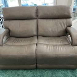 Dual Recliner Love Seat Leather