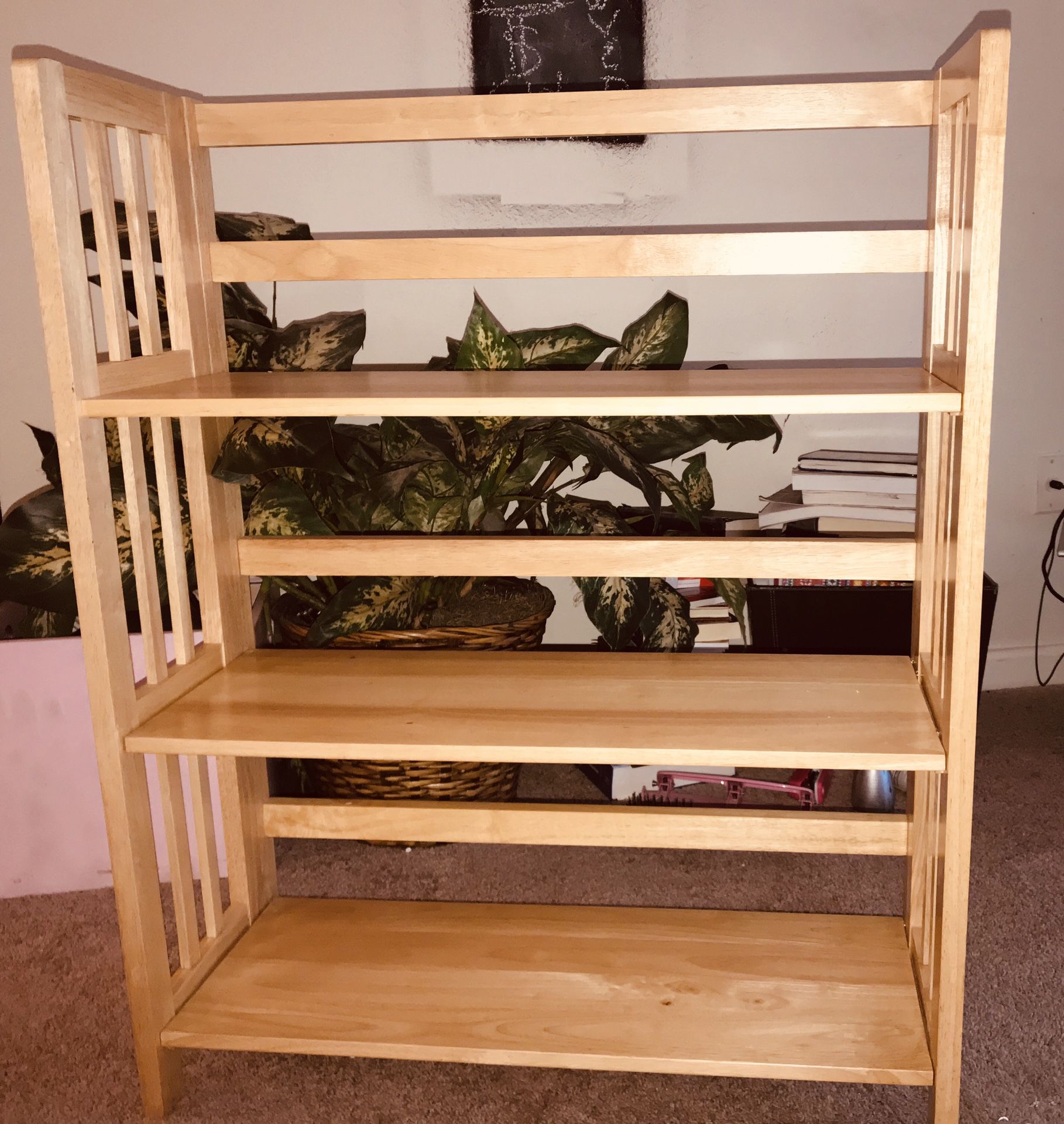 Two gorgeous IKEA 3 layer bookshelves fold in