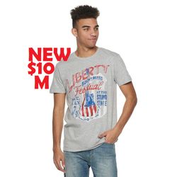NEW Size Medium Men's T-shirt Shirt American Flag Guitar Liberty Rock and Blues Clothing Comes from a pet-free and smoke-free home. Brand new