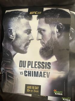 UFC 319 Poster DU PLESSIS V KHAMZAT