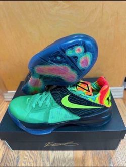 Nike KD 4 Weatherman Size 8.5 Mens Green FN6247-300 Brand New