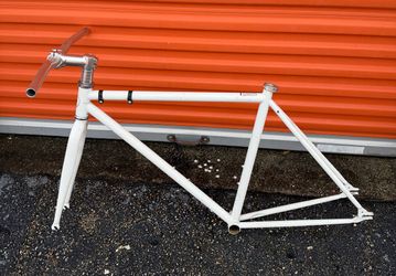 Bicycle Frame 58cm Steel with Crankset, Pedals & Seat – New