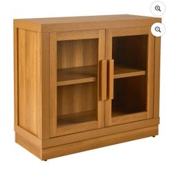 Better Homes & Gardens Ezra Accent Cabinet, Light Honey Finish