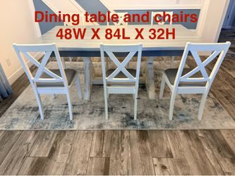 Farmhouse table and chairs