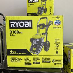 Ryobi 3100 PSi 2.3 GPM Cold Water Gas Pressure Washer Powerful Honda GCV170 167cc Premium Gasoline Engine New In Box RY803023