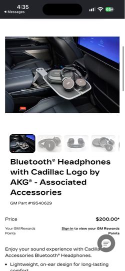 Cadillac AKG headphones