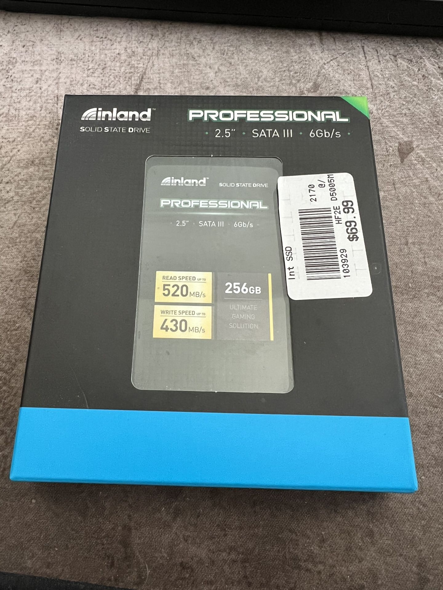 Inland Professional 256GB SSD, New in box