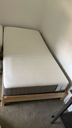 Twin Bed Frame with Mattress