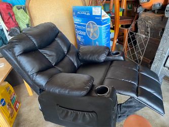 Kids Faux Leather Recliner