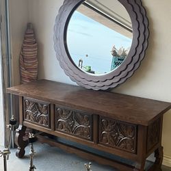 CREDENZA WITH MIRROR 