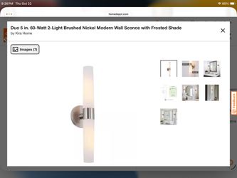 Kira Home Duo 21.25 in. 2-Light Chrome Modern Wall Sconce with Frosted Shade