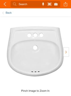 Glacier bay 8.2 in. Pedestal Sink Basin in White Vitreous