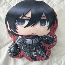 Attack on Titan Mikasa Chibi Plush Pillow Without Tag Surreal Entertainment 10"
