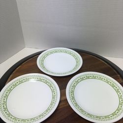 Correll Dessert Bread Plates Set Of 6 Honeydew Pattern
