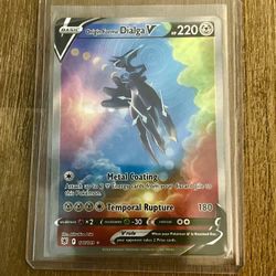 Dialga V rainbow holofoil full art pokemon card
