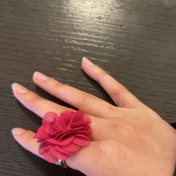 Pink Flower Ring 🌺 