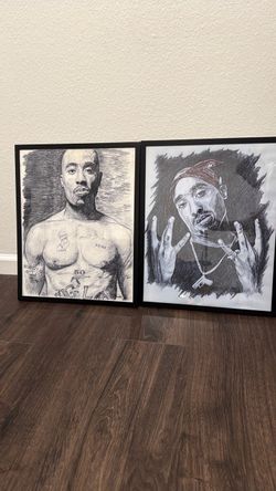 Hand drawn Tupac picture