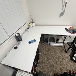 (Moving Sale) L Shaped Desk, 50.4 Inch Computer Corner Desk