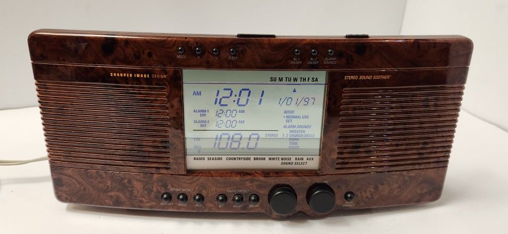 Sharper image Design SL 435 Big Screen Radio/Clock