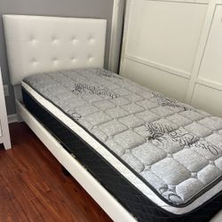 New Twin Bed Frame With Mattress 