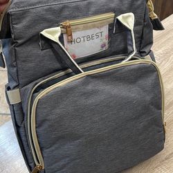 Diaper Bag Backpack, Baby Diaper Bags, Multifunction Waterproof Travel Essentials Baby Bag, Nappy Changing Bags with Changing Pad