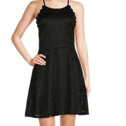 Black No Boundaries Juniors' High Neck Lace Dress Sizes L (11-13)/$7