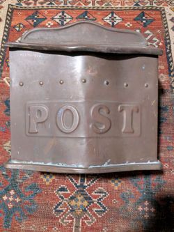 Large Vintage cooper Wall Mount mail box