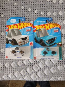 Hotwheels Tooned Mazda Rx-3 & Nissan Skyline 2000gt-r Lbwk