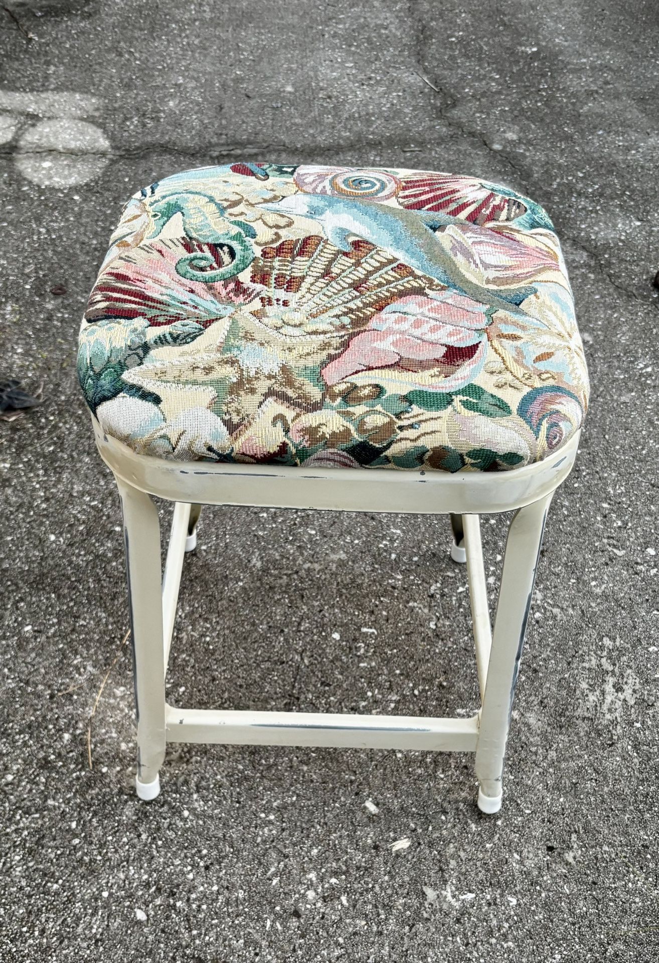 Metal Industrial Nautical Stool