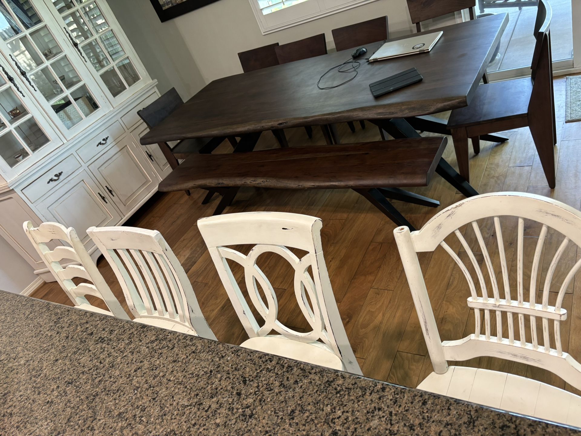 Four Counter Chairs / Bar Stools
