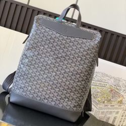 Cisalpin Backpack GREY Leather    33 x 14 x 43 cm