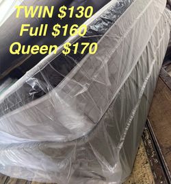 New Full Mattress And Box Spring $160 Delivery Available 