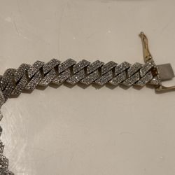 Lab Diamond Cuban Bracelet