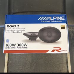 Alpine Type R 6x9 Inch Speakers 300 Watts Max 100 Watts RMS