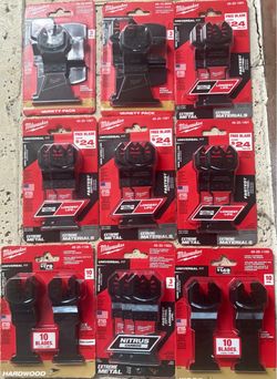 Milwaukee Oscillating Multi-Tool Blade Lot (9 Packs)