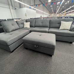Sectional Sofa With Ottoman